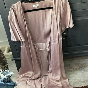 COPY - FRONT TIE SATIN DRESS FROM ARITZIA